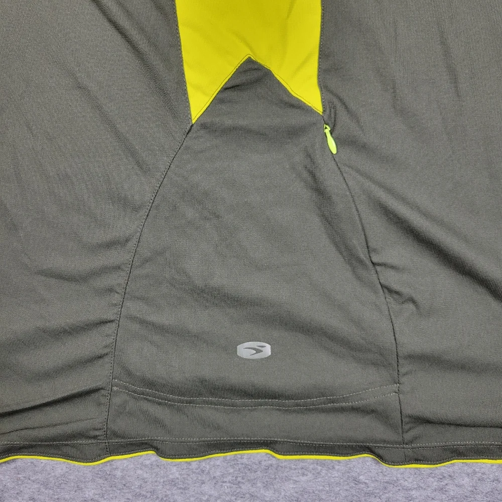 NWT Sugoi Hans Green Yellow Cycling Jersey Men's Athletic Shirt Size 2XL
